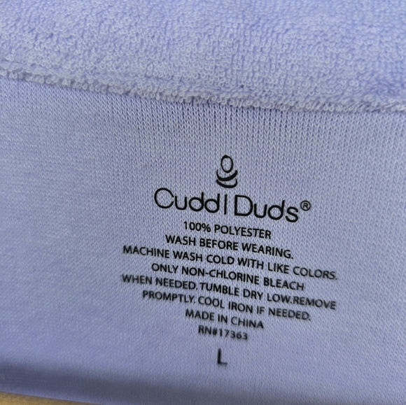 Cuddl Duds Purple Sweatshirt Sz L Women Short Sleeve Relaxed Top Fluffy New - Picture 5 of 9